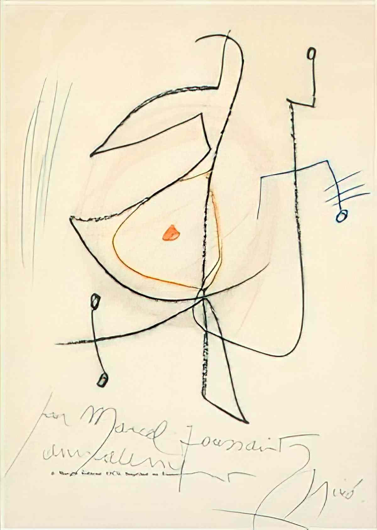 Joan Miro sans titre195 Art A4 Photo Print