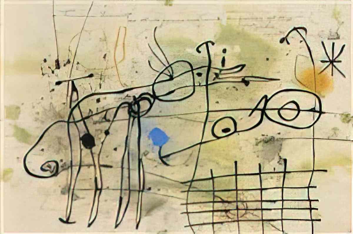 Joan Miro sans titre196 Art A4 Photo Print