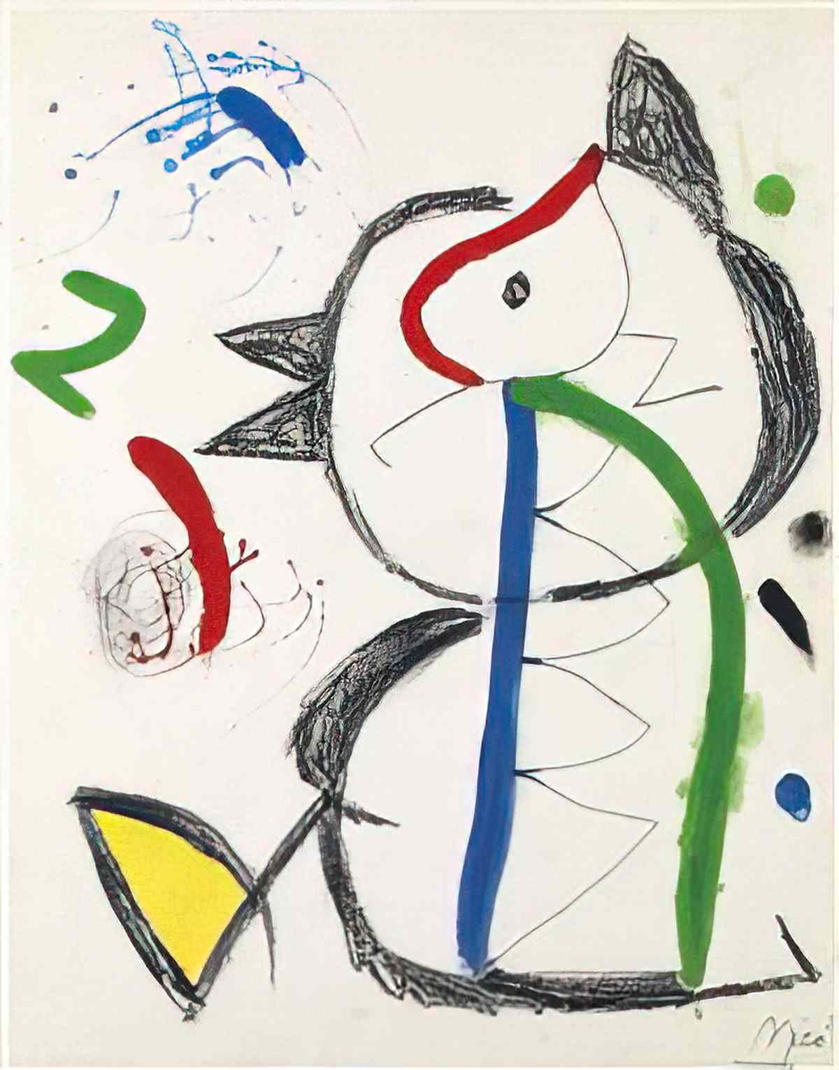 Joan Miro sans titre203 Art A4 Photo Print