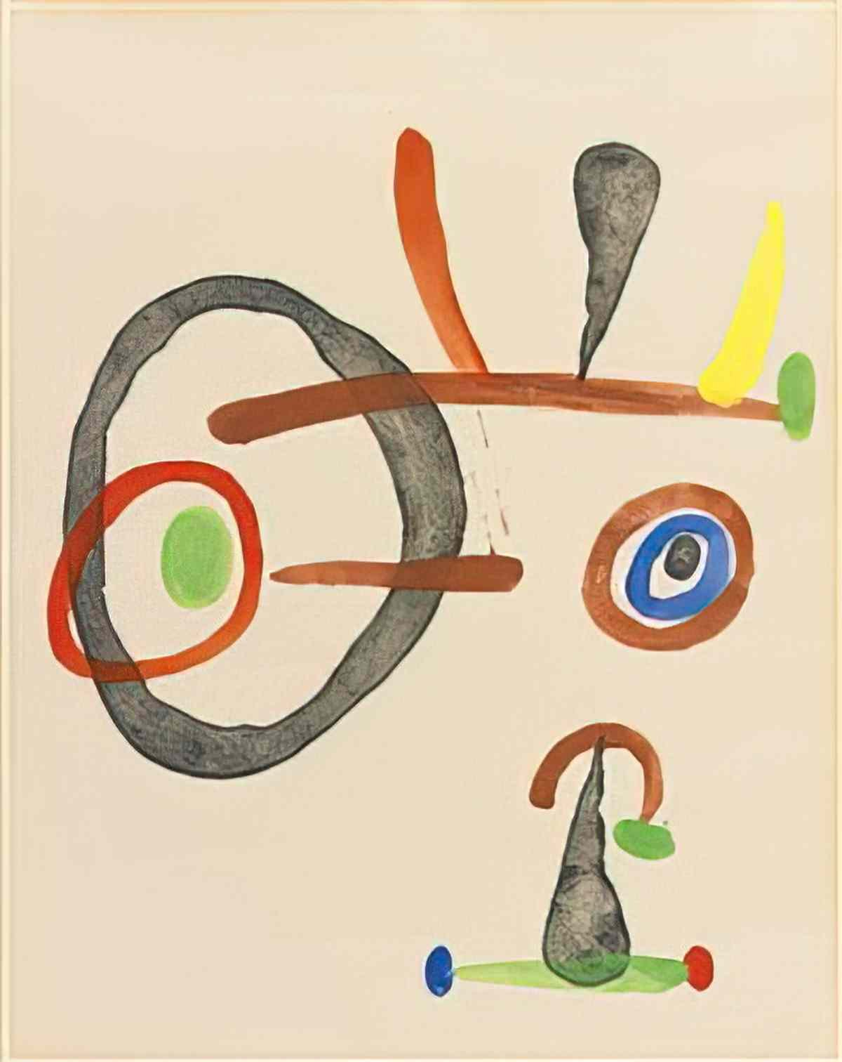 Joan Miro sans titre211 Art A4 Photo Print