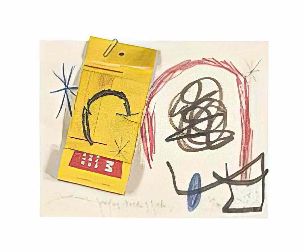 Joan Miro sans titre222 Art A4 Photo Print