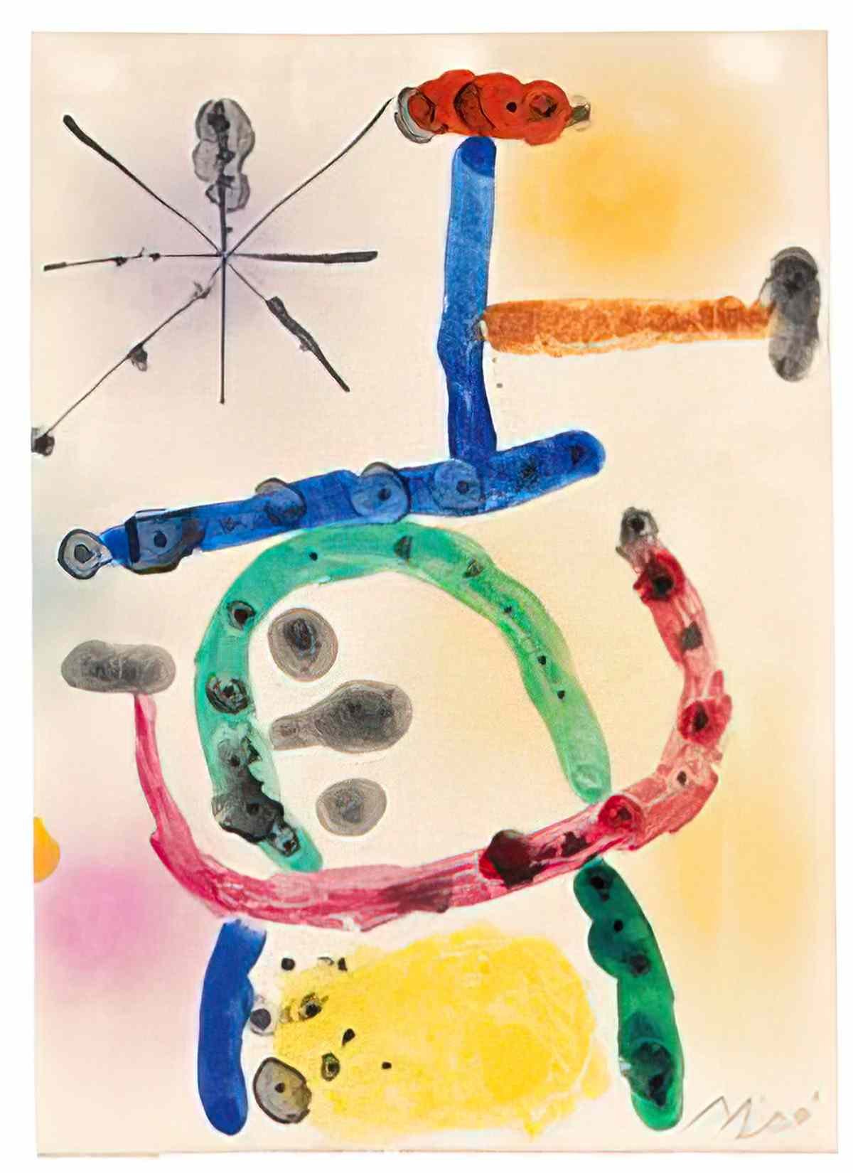 Joan Miro sans titre224 Art A4 Photo Print