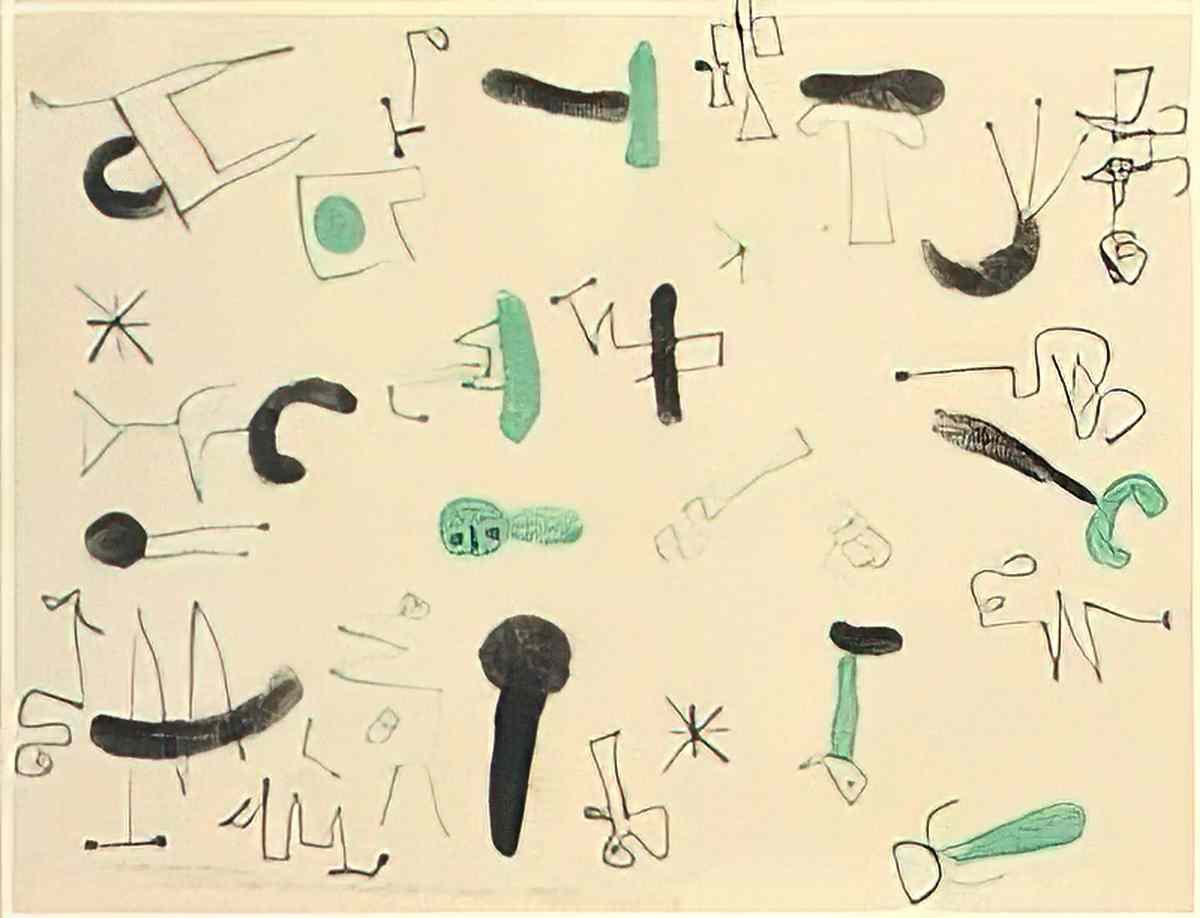 Joan Miro sans titre226 Art A4 Photo Print
