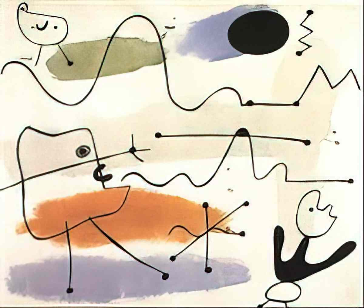 Joan Miro signes et figurations8 Art A4 Photo Print