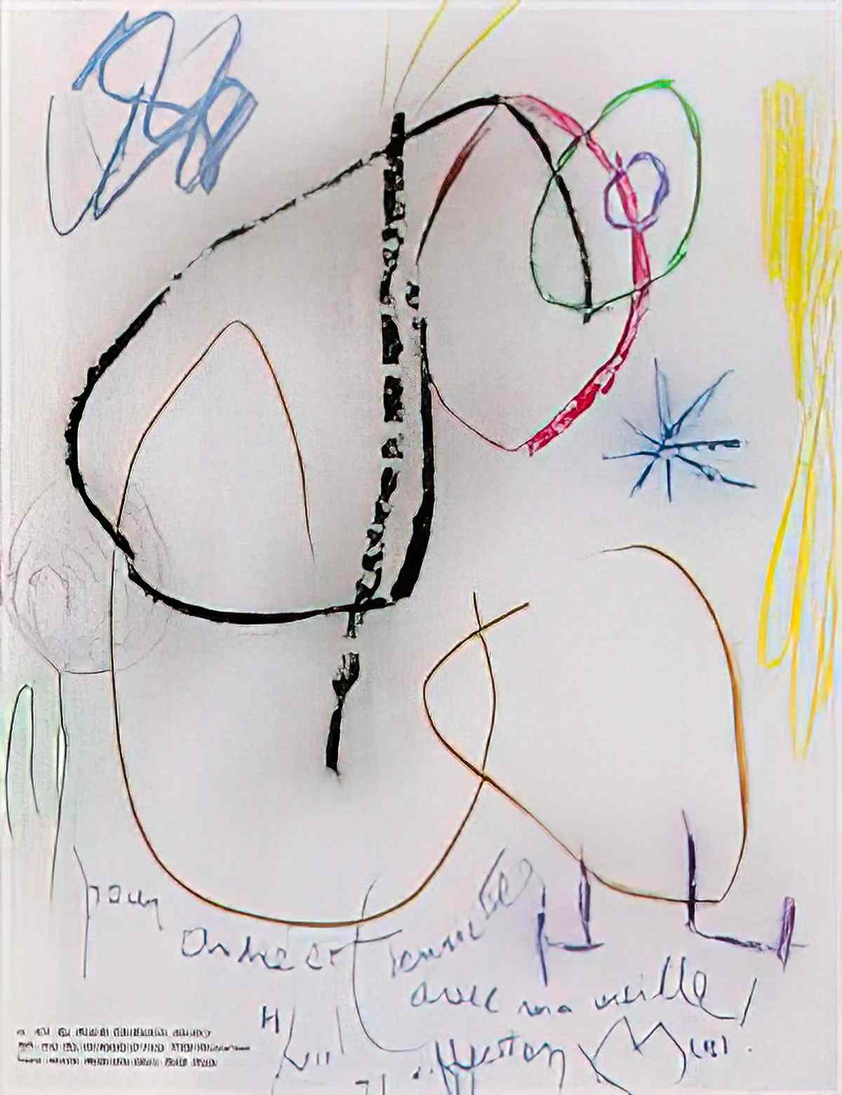 Joan Miro sans titre266 Art A4 Photo Print