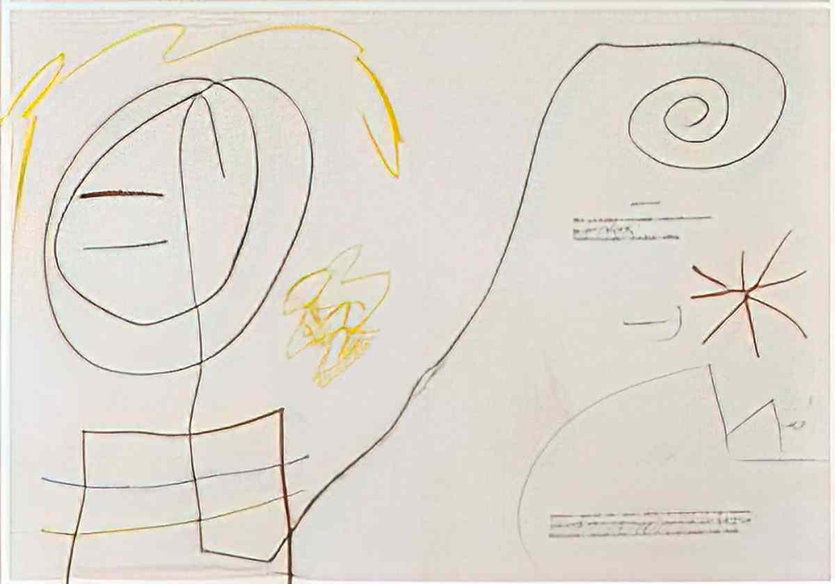 Joan Miro sans titre273 Art A4 Photo Print