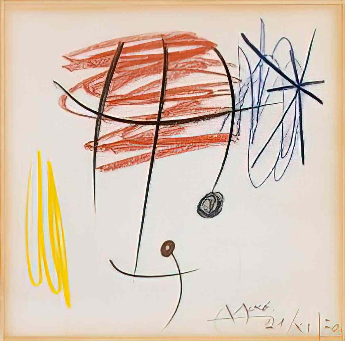 Joan Miro sans titre28 Art A4 Photo Print
