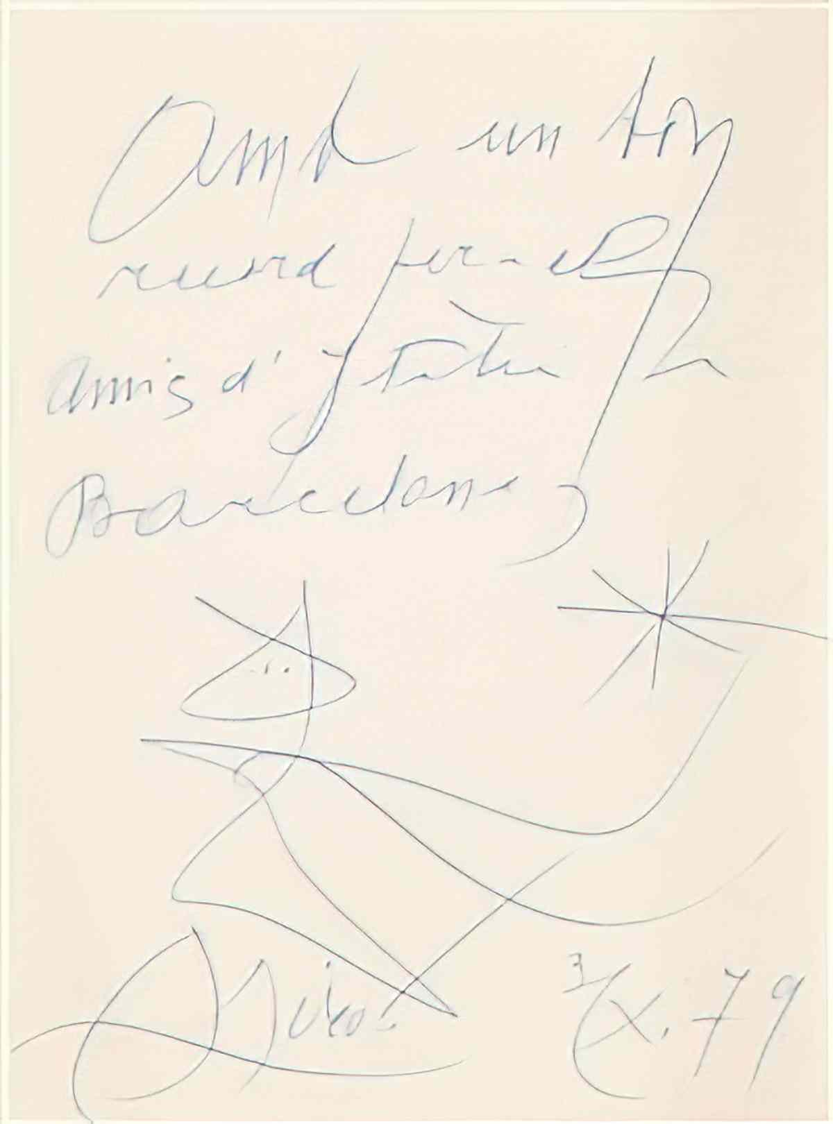 Joan Miro sans titre282 Art A4 Photo Print