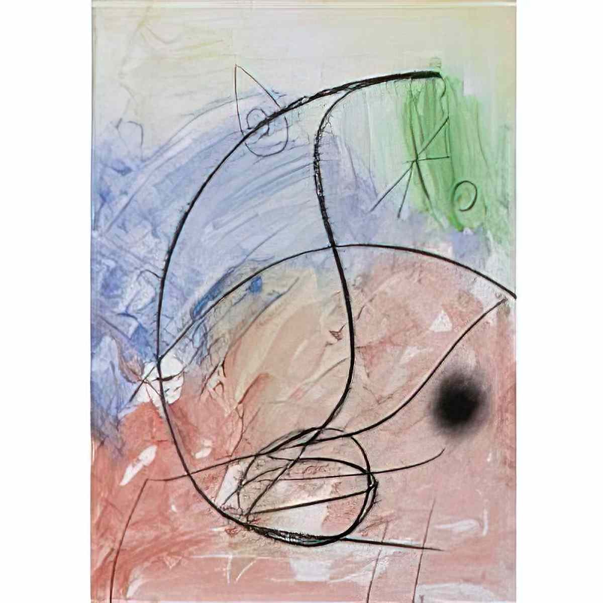 Joan Miro tete dans la nuit ii Art A4 Photo Print