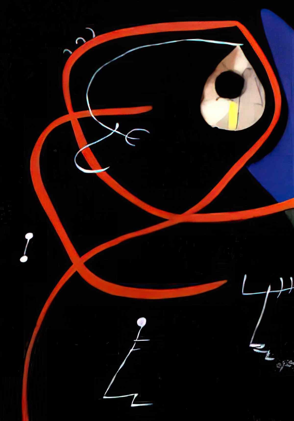 Joan Miro tete oiseaux1 Art A4 Photo Print