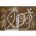 Joan Miro serie ii rouge et vert Art A4 Photo Print