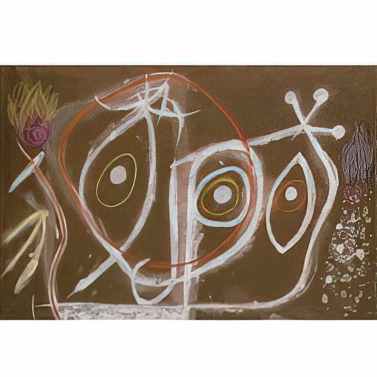 Joan Miro serie ii rouge et vert Art A4 Photo Print