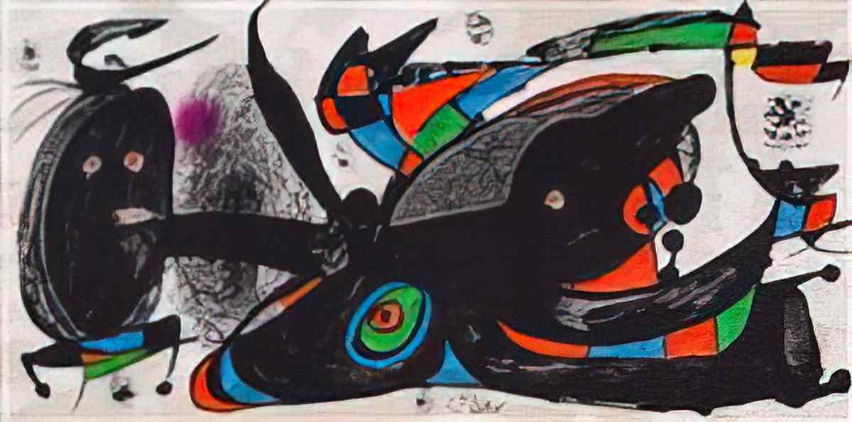 Joan Miro texte von james johnson sweeney auf persisch Art A4 Photo Print