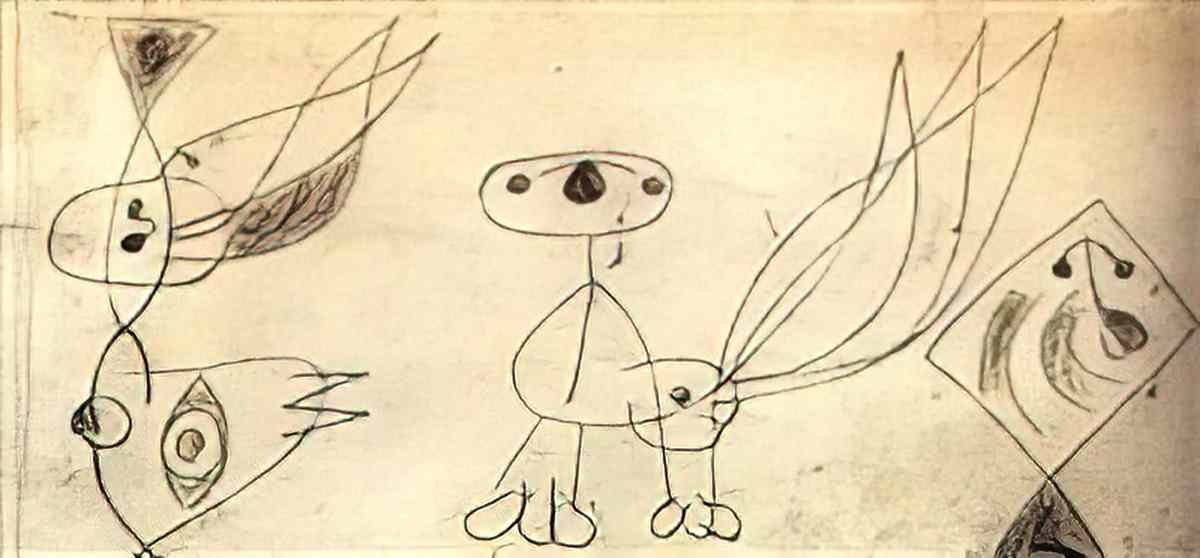 Joan Miro signes et figurations4 Art A4 Photo Print