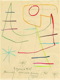 Joan Miro sobreteixem sack i Art A4 Photo Print