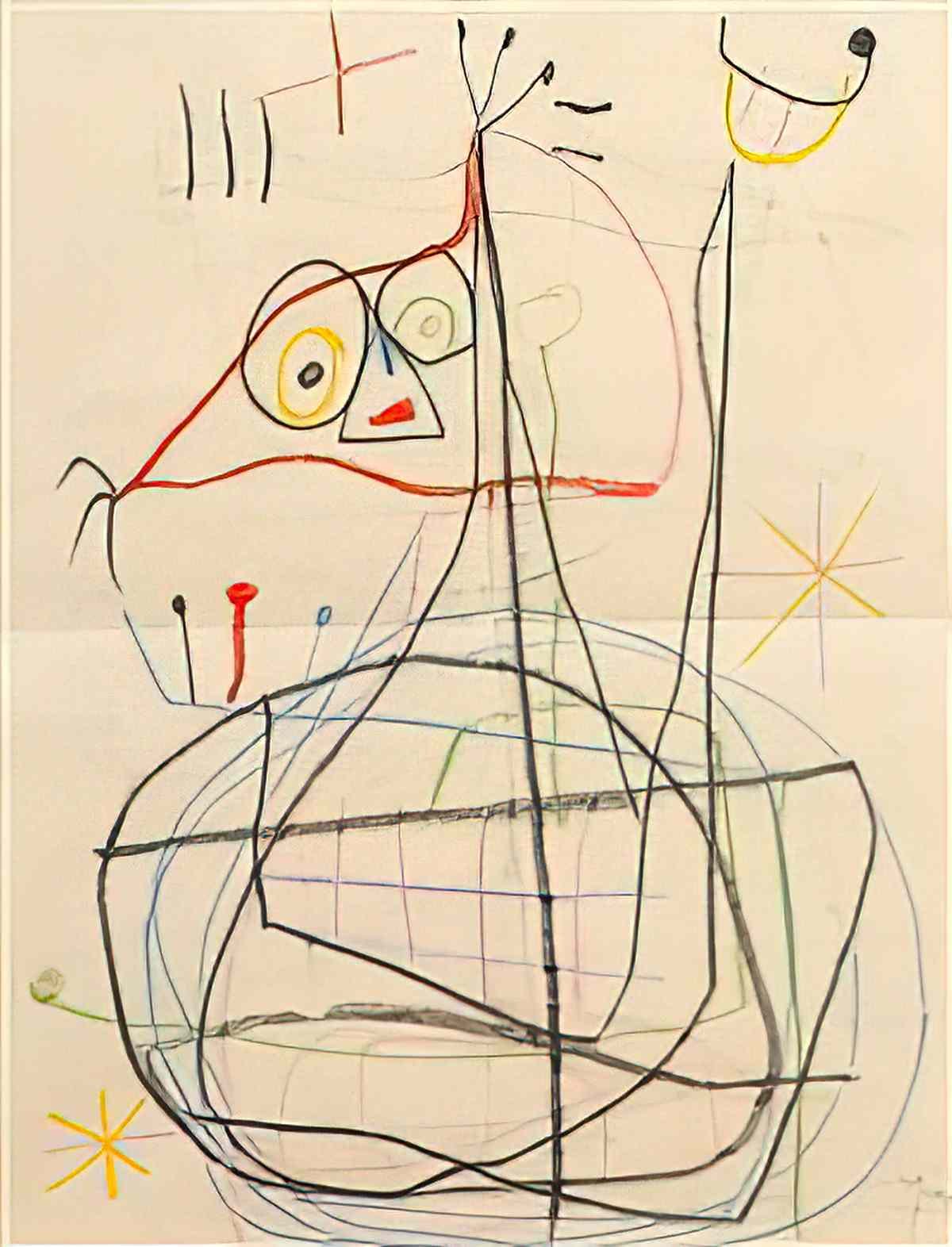 Joan Miro sobreteixim sack 5 Art A4 Photo Print