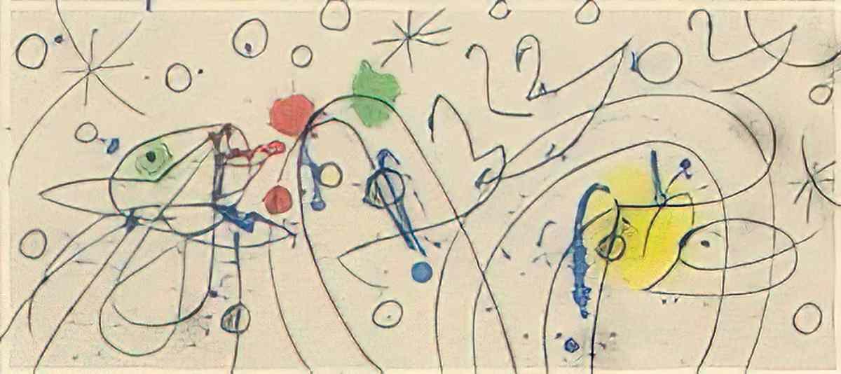 Joan Miro soleil d`octobre3 Art A4 Photo Print