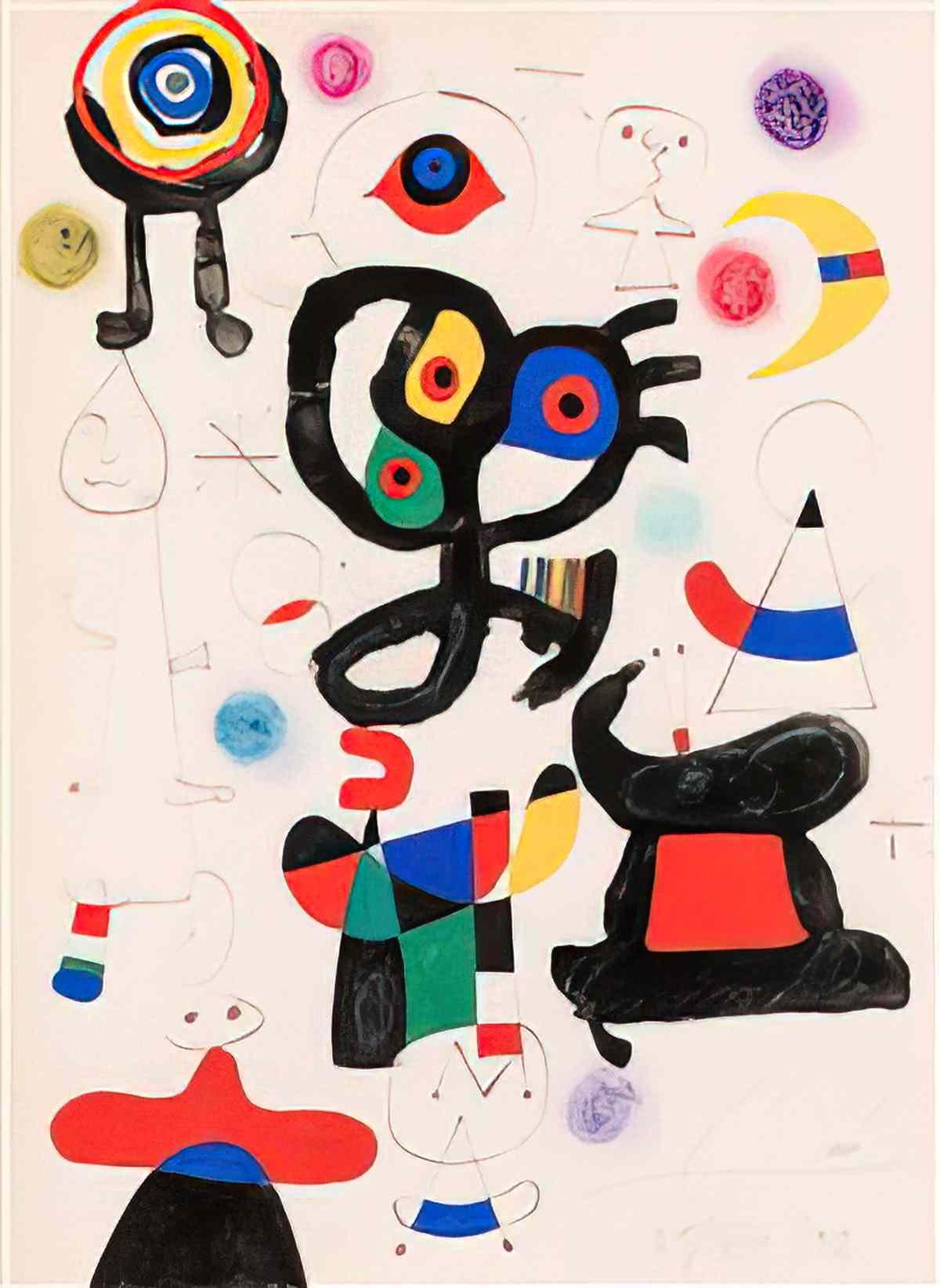 Joan Miro soleil d`octobre4 Art A4 Photo Print