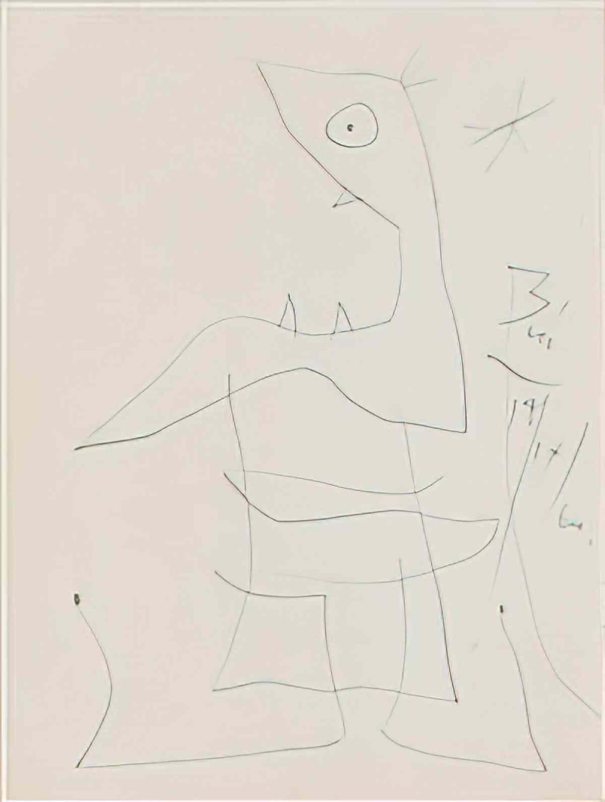Joan Miro souvenir dune soiree Art A4 Photo Print