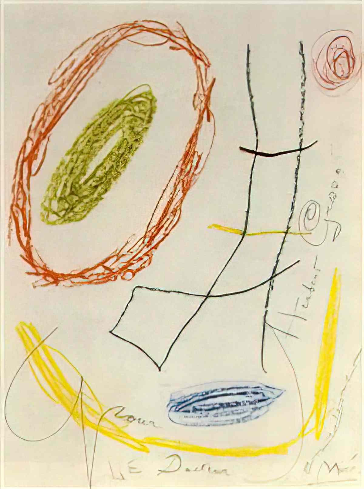 Joan Miro tete dhomme Art A4 Photo Print
