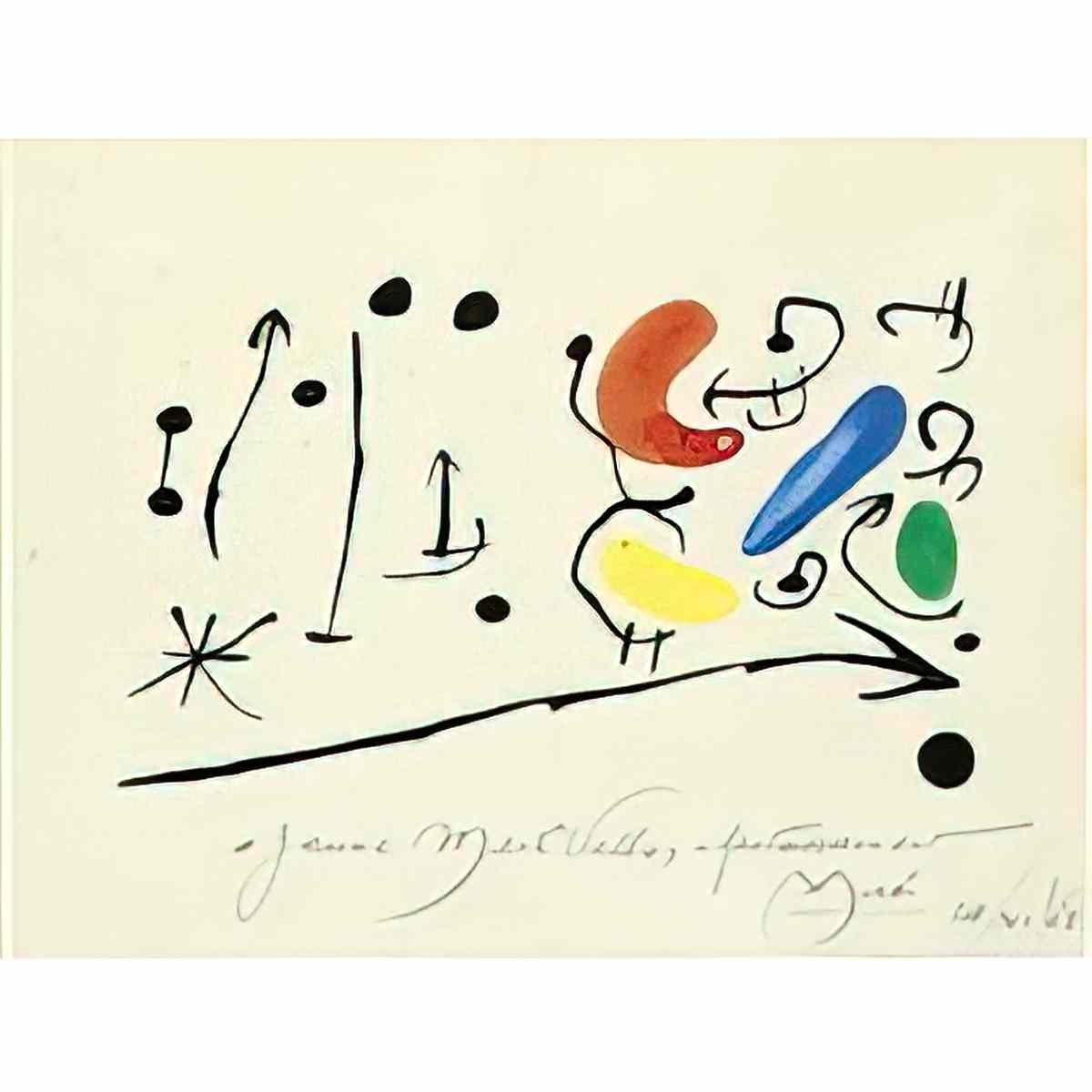 Joan Miro tete dhomme1 Art A4 Photo Print