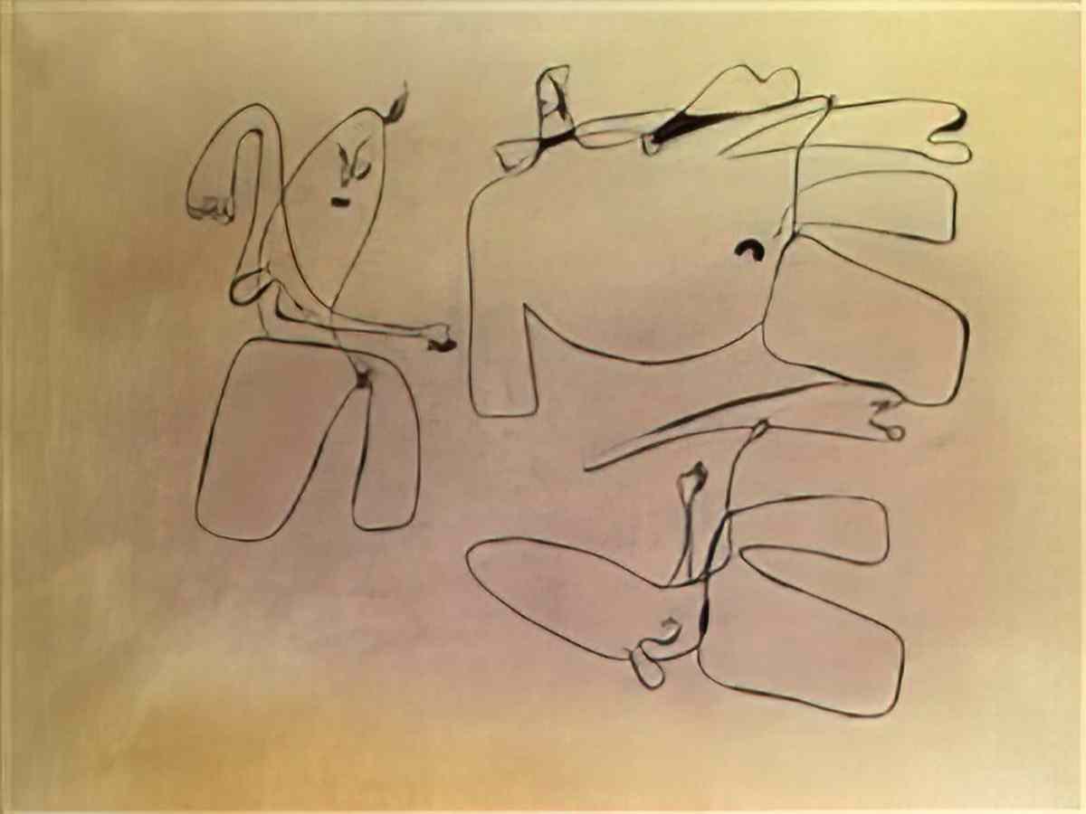 Joan Miro tete oiseau etoile1 Art A4 Photo Print