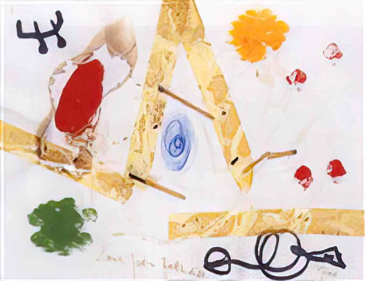 Joan Miro tete oiseau etoile2 Art A4 Photo Print
