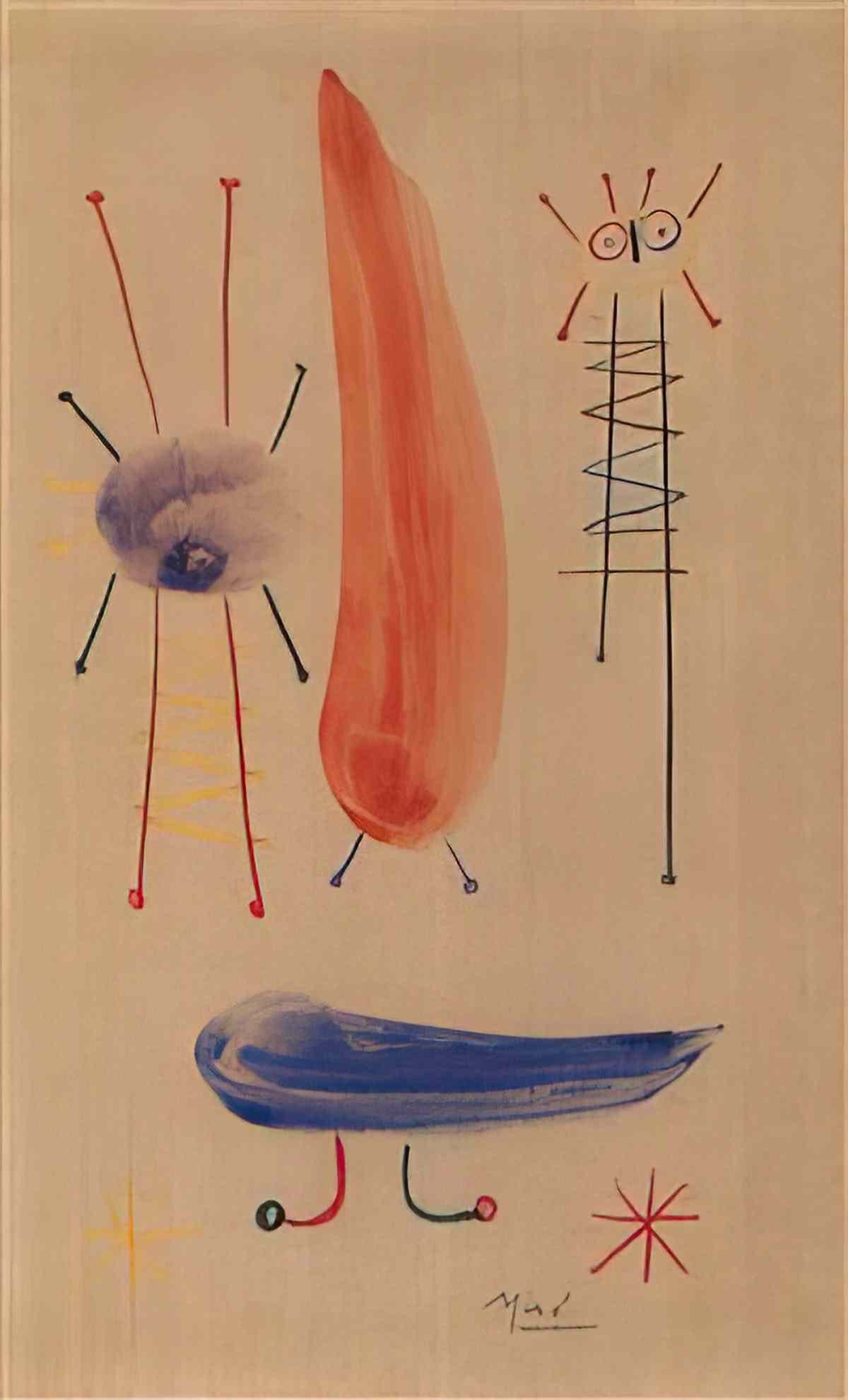 Joan Miro tete25 Art A4 Photo Print