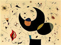 Joan Miro the illiterate green and violet Art A4 Photo Print