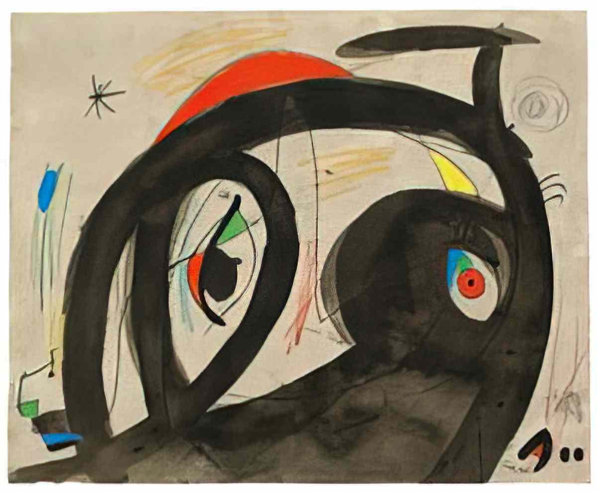 Joan Miro untitled 221163 Art A4 Photo Print