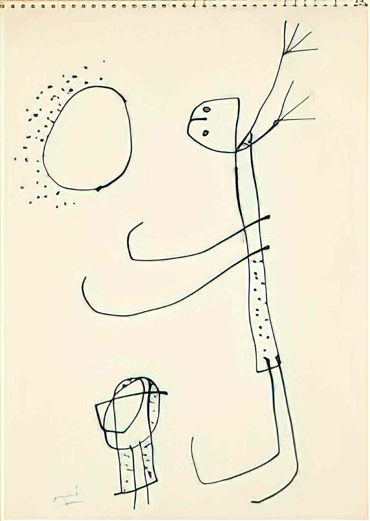 Joan Miro untitled 3 works from les essencies de la terra Art A4 Photo Print