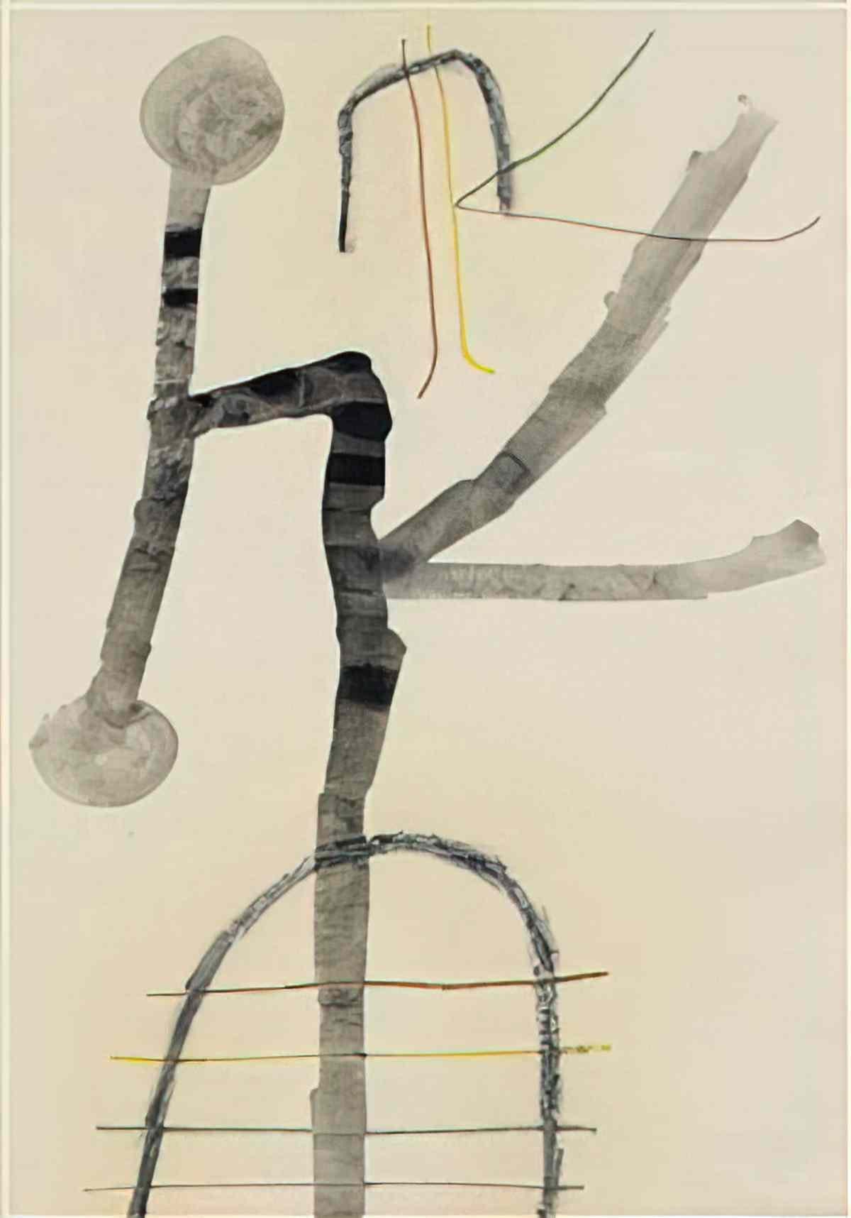 Joan Miro untitled drawing collage 2 Art A4 Photo Print