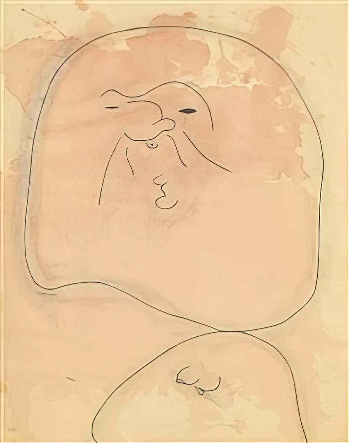 Joan Miro untitled drawing collage1 Art A4 Photo Print