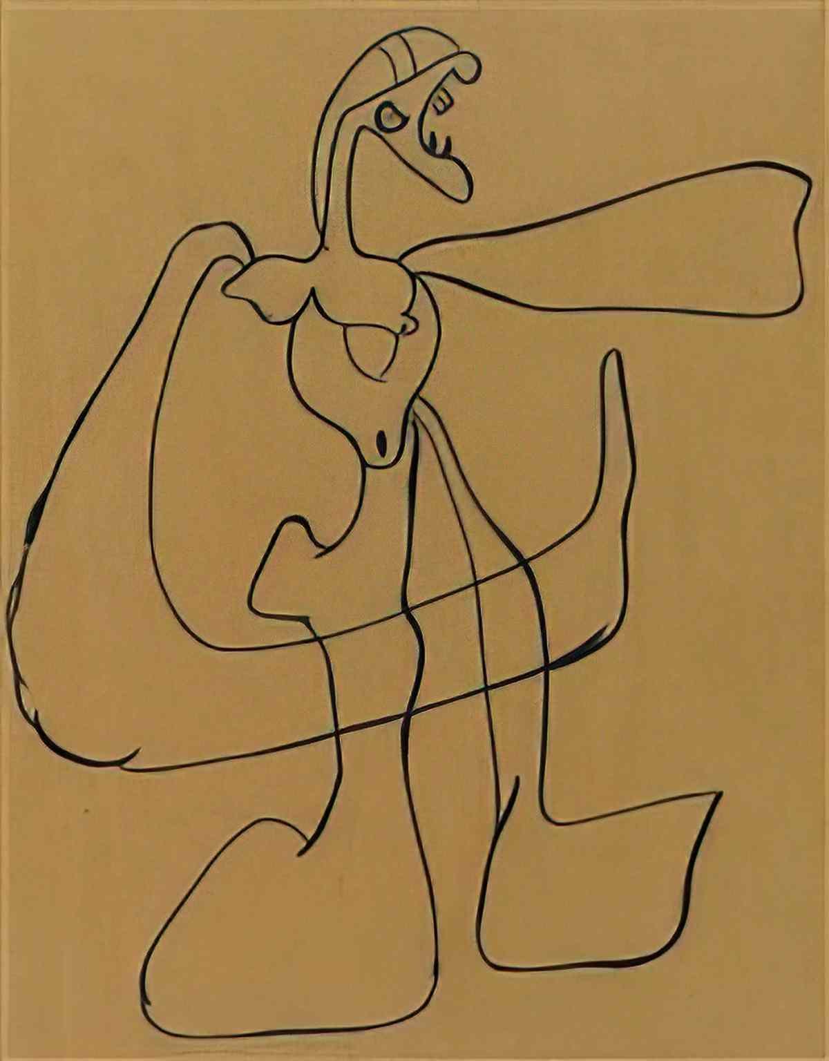 Joan Miro untitled figures Art A4 Photo Print