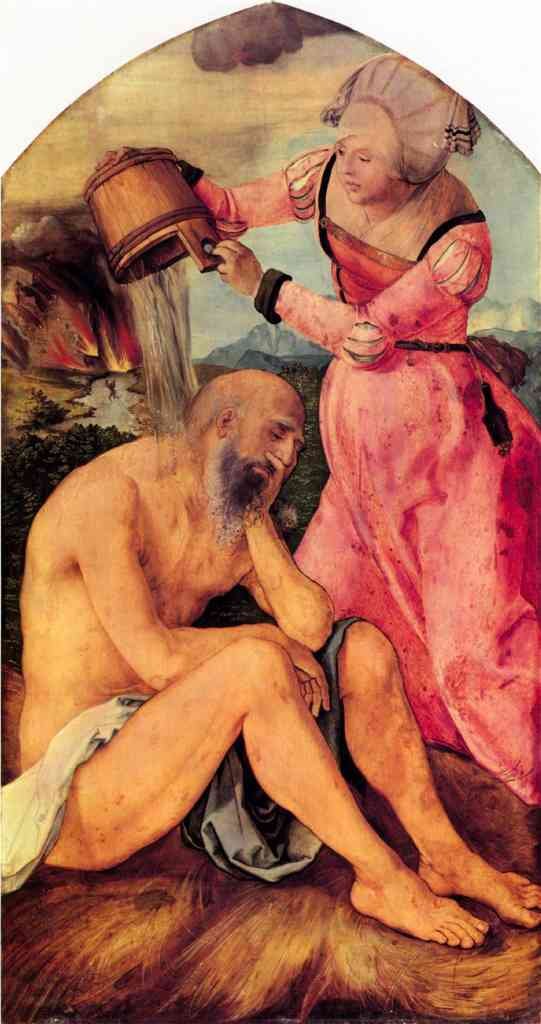 Job Mocked His Wife Durer A4 Photo Print