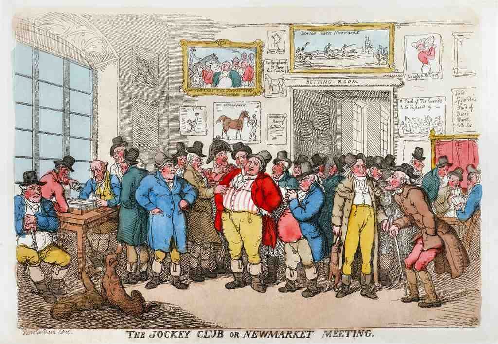 Jockey Club Horse 001 Vintage A4 Photo Print