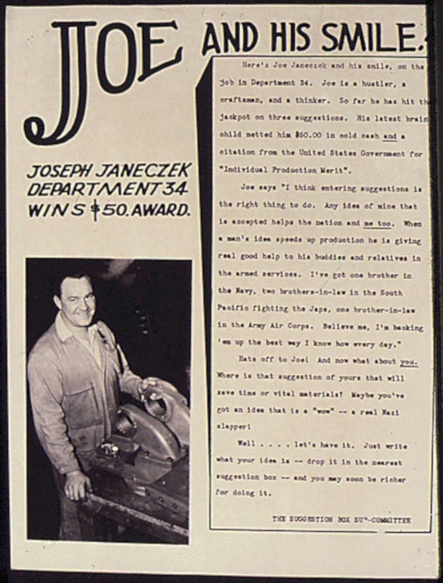 Joe Janeczek Smile Vintage Retro Advert Poster A4 Photo Print