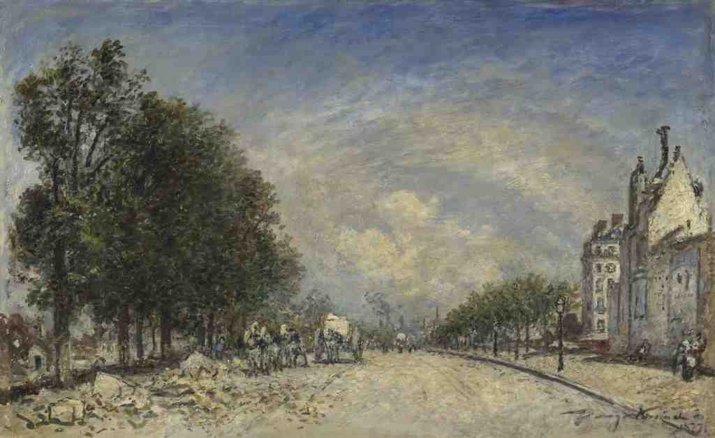 Johan Barthold Jongkind The Boulevard de Port Royal, Paris A4 Photo Print