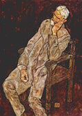 Johan Harms Schiele portrait A4 Photo Print