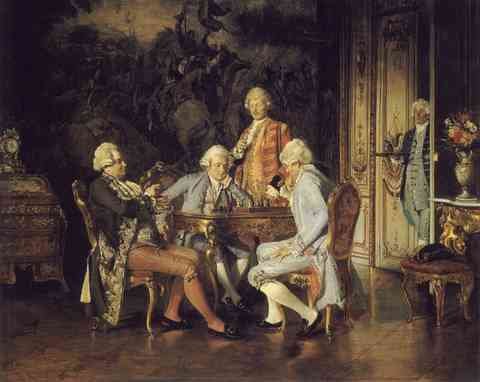 Johann Hamza The Chess Players A4 Photo Print