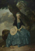 Johann Zoffany Mrs Oswald A4 Photo Print