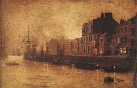 John Atkinson Grimshaw Evening Whitby Harbour A4 Photo Print