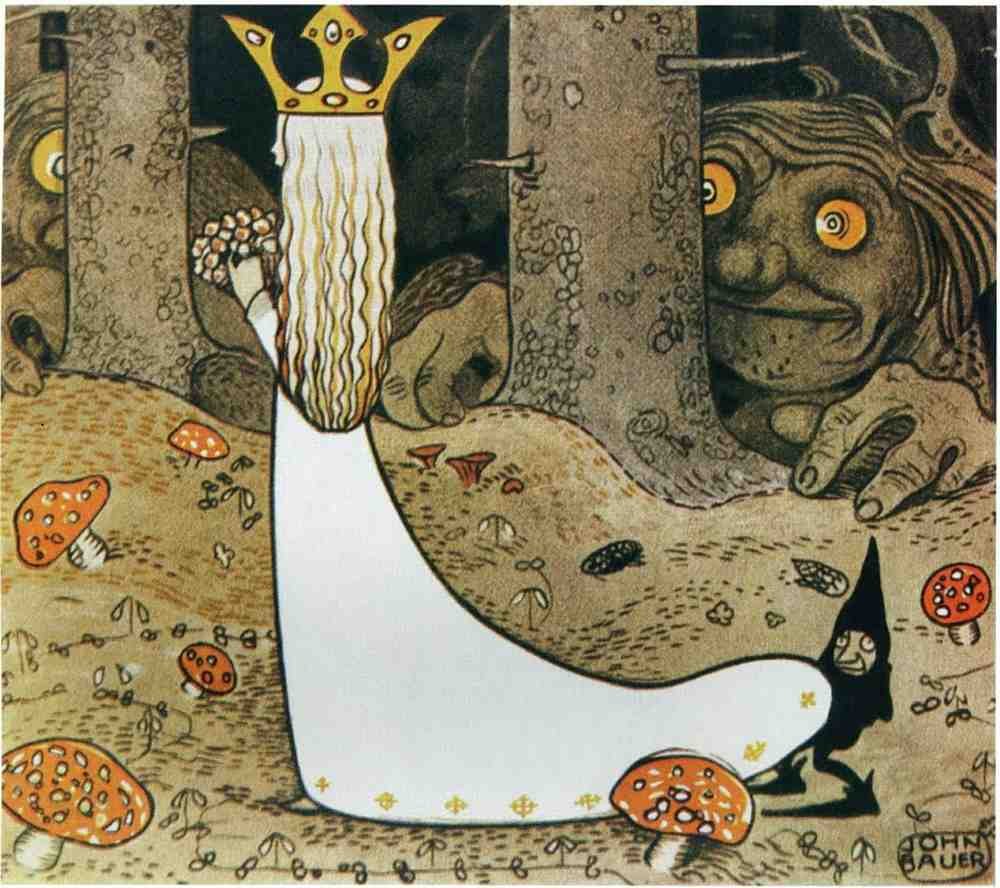 John Bauer Page 009 Fairy Art Vintage Illustration A4 Photo Print