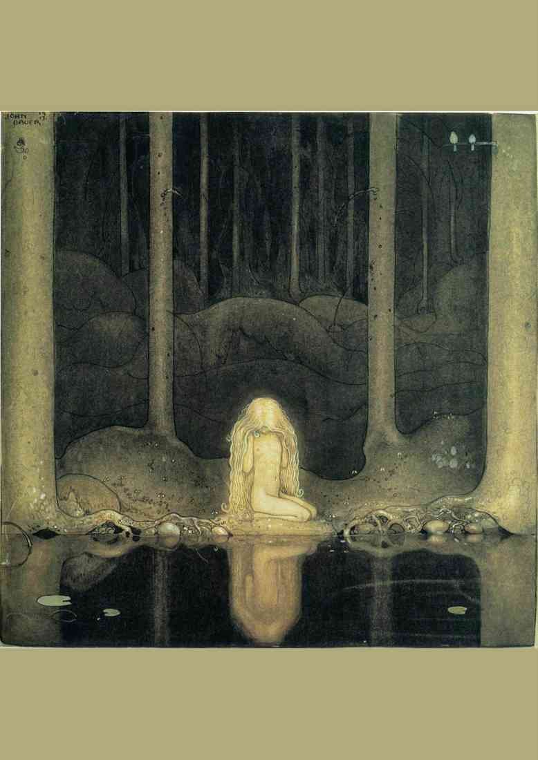 John Bauer Page 011 Fairy Art A4 Photo Print
