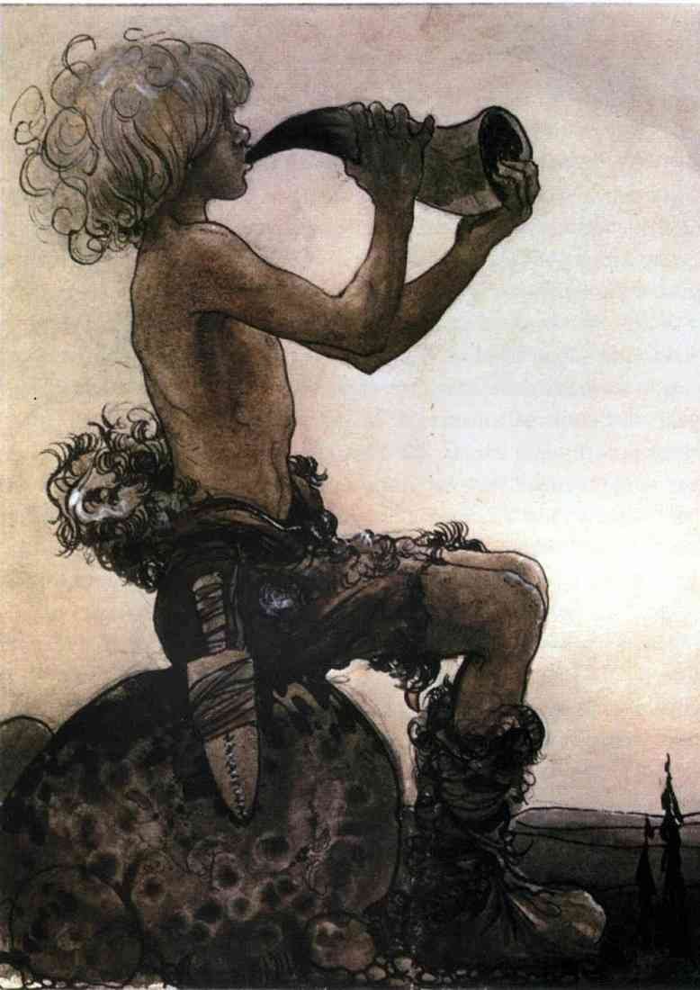 John Bauer Page 014 Fairy Art cropped A4 Photo Print