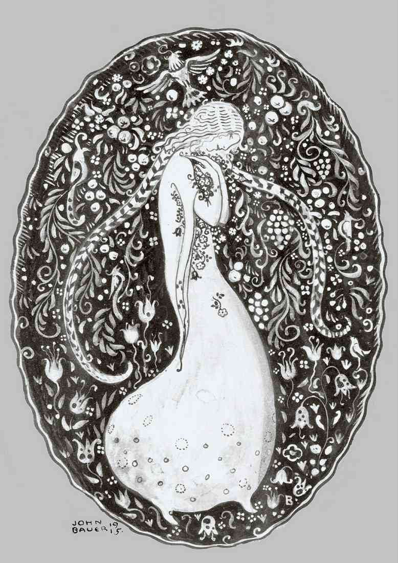 John Bauer Page 022 Fairy Art A4 Photo Print
