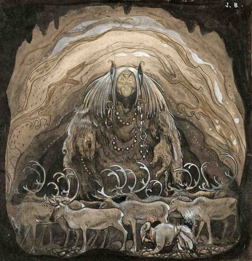 John Bauer Page 023 Fairy Art Vintage Illustration A4 Photo Print