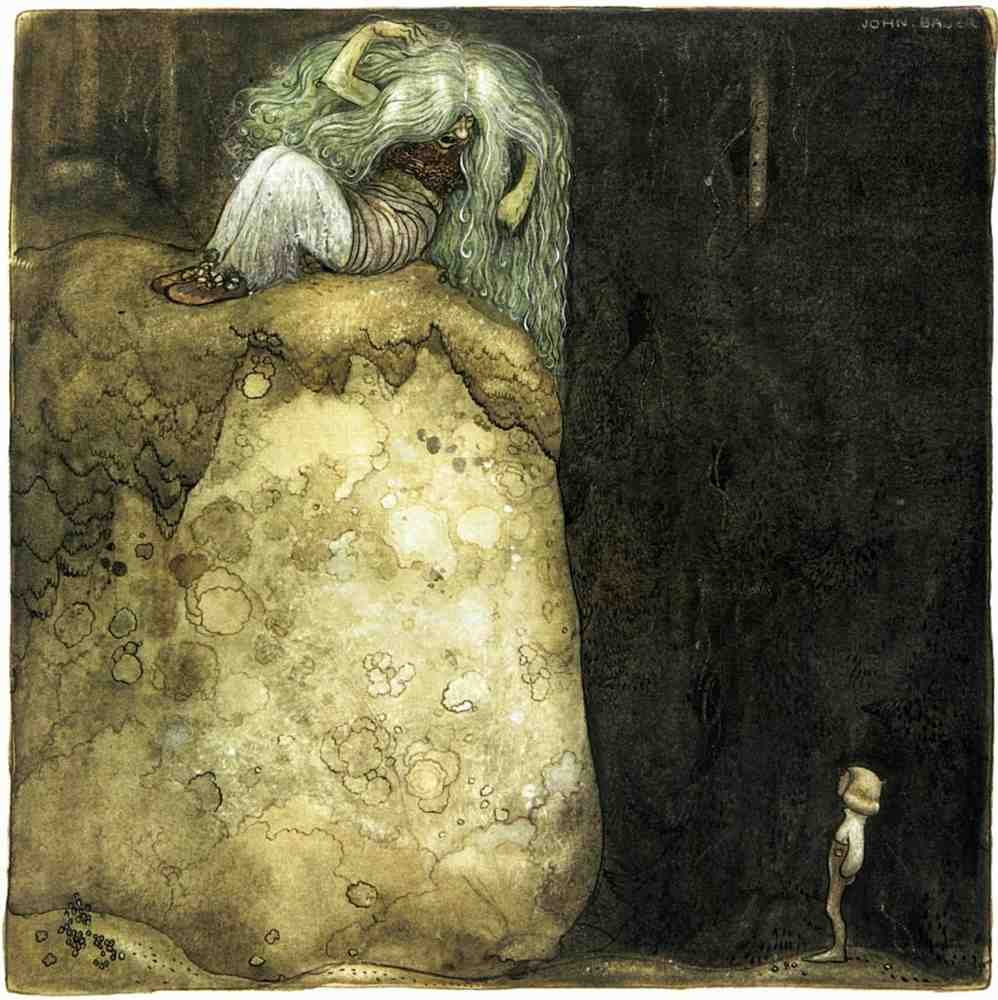 John Bauer Page 032 Fairy Art Vintage Illustration A4 Photo Print