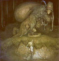 John Bauer Page 033 Fairy Art Vintage Illustration A4 Photo Print