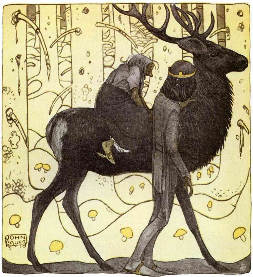 John Bauer Page 039 Fairy Art A4 Photo Print